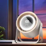 USB desktop/hanging multi-purpose small fan LCD portable small fan with LCD display power level - Image 4