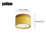 Macaroon LED Downlight  5W 7W 9W12W15W Nordic wood modern Led surface mounted ceiling light spotlight interior decoration light - Image 7