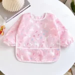 Baby Bibs Cute Colorful Cartoon Waterproof Bib Infant Eating Children Drawing Long Sleeve Apron Self Feeding Baby 0-3 Years - Image 10