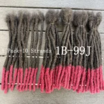 10inch Colored Handmade 0.6cm Inter Loc Extension Human Hair 100% Human Hair Loc Dreadlock Extensions for Women Men Kids
