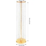 2 Pcs Wedding Centerpieces Flower Vases 35.4″ Tall Chandelier Crystal Vase Gold Metal Flowers Stand for Party Tables Decorations