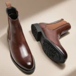 Classic Designer Men Chelsea Boots Slip On Pointed Toe Luxury Middle Ankle Short Leather Boots Men Fashion Business Dress Shoes - Image 7