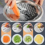 3pcs Stainless Steel Kitchen Set With Grinder Filter Bowl - Food Safe Drainage For Fruits Veggies Cheese | 24-hour Shipping - Image 4