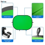 Selens Collapsible Portable Reflector Blue And Green Screen Chromakey Photo Studio Kits Background board Photography Accessories