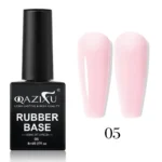 QAZIXU 8ml Rubber Base Gel Nail Polish Set 6 Colors Jelly Pink Natural Color Semi Permanent Soak Off UV LED Nail Art DIY - Image 10