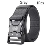 Best Men's Belts Tactical Black Waist Woven Durable Automatic Buckle Belt for Man Army Outdoor Hunting Golf Nylon Belt Trouser - Image 11