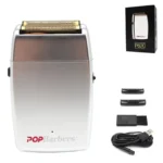 11000 RPM POP Barbers P620 Professional Electric Men’s Beard Trimmer Double Foil Shaver Electric Shaver USB Hair Cutting Machine