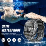 EIGIIS 2024New Smart Watch Men 3ATM Waterproof 2.02″S320B With Compass And LED Flashlight Sports And Fitness Tracking Heart Rate
