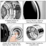 1700W Electric Tumble Laundry Dryer Stainless Tub 13.2 lbs /3.22 Cu.Ft - Image 3