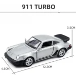 1/36 Scale Porsche 911 Turbo Toy Car Model Alloy Diecast Retro Racing with Pull Back Scale Model Car Toy for Boy Gift Collection - Image 6