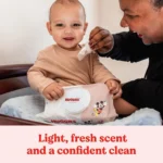 Gentle Baby Wipes, 3 Packs of 64 (192 Total), Hypoallergenic and Fresh Scented for Sensitive Skin - Image 2