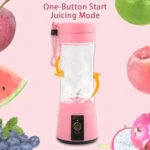 Portable USB Charging Electric Juice Extractor Cup Automatic Mini Juicer with 6 Leaf Blade Head Rechargeable Fruit Blender Cup f - Image 4