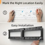 Tilting TV Wall Mount for 55-90 Inch TVs, Low Profile Design with Quick Release, Holds Up to 132 lbs - Image 6