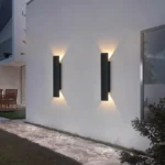 Outdoor Waterproof Wall Lamps Strip Aluminum Wall Lights 18W LED Black Wall Lamp Bedroom Exterior Outdoor Lighting Fixtures - Image 3