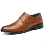 Large size fashionable men's office formal shoes low cut daily comfortable pointed multifunctional men's wedding men's shoes - Image 5