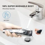 HATTEKER 6-in-1 Professional Cordless Hair Clipper for Man Metal Barber Kit with Trimmer Hair Cutting Set for Precision Cutting - Image 6