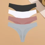 4PCS Ultra-thin Seamless Underwear Women's Invisible Panties Sexy Ice Silk Thongs Low Waist Breathable Bikini Stretchy Lingerie - Image 15