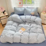 Pre-Washed Microfiber Duvet Cover Set with 2 Pillowcases – Ultra Soft Wrinkle-Resistant Bedding Set, Hypoallergenic & Breathable