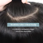 6x8 Toupee for Men Man Hair System Mono and PU Base 6 inches Human Hair Straight Breathable Natural Men's Prosthesis Capillary - Image 2