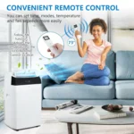 14000 BTU Portable Air Conditioners, 3-In-1 Free Standing Cooling AC Unit With Fan, Dehumidifier, Remote Control, Sleep Mode - Image 4