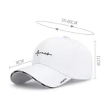 Breathable Adjustable Sun Hats Cotton Solid Color Baseball Cap UV Protection Men