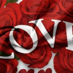 3Pcs Romantic Love Letter Red Rose Flower Pattern Bedding Set Included 1 Duvet Cover & 2 Pillowcases For Home Dorm Hotel Decor - Image 4