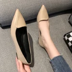 Women Fashion Pointed Toe Slip on Shoes Summer Woman Loafers Comfortable Ladies Yellow Boat Shoes Autumn Flats Zapatos Mujer - Image 4