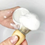 Mint Scent Men’s Handmade Shaving Soap Gentle Non-Stimulating Beard Shave Cream for Smooth Comfortable Facial Hair Removal