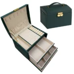 1PC, lock arch three-layer jewelry box, suitable for all kinds of jewelry storage