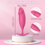 Remote Control Anal Vibrator Women Butt Plug Massager G Spot Vibrating.