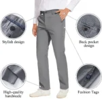 Men’s Classic Straight White Cotton Jean