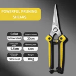 Straight/Curved Head Pruning Shears Non-slip HandleStainless Steel Outils Manuels Household Bonsai Garden Scissors Pruing Shear