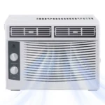 5000 BTU Window Air Conditioner Quiet AC Unit With Remote 2-Way Airflow Cools 150 Sq.Ft Room For Bedroom Apartment Dorm Office - Image 7