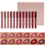 Matte Lip Gloss Set 6 Color Lipstick Smooth And Lasting Display Lip Gloss Waterproof Moisturizing Lipstick Holiday Gift Box Set - Image 2