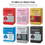 Electronic Password Piggy Bank Toys, ATM Saving Money Box Coin Can Auto Scroll Paper Money Fingerprint Password Unlock kid Gifts - Image 4