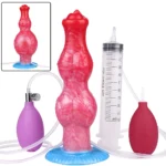 SXXY Large Ejaculation Dildo with Two Knot Inflatable Anal Plug  Squirting Penis Vaginal Masturbation Adult Sex Toys Unisex