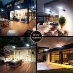 4 pc Solar Outdoor LED Wall Light with Human Body Waterproof Induction for Garden Terrace Garage Courtyard and Street Lighting - Image 3