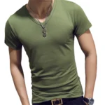 7 Colors Slim Man's T-shirt Short Sleeve Streetwear - Image 11