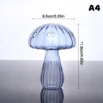 Colourful Glass Mushroom Vase For Plant Display Home Decor Table Centerpiece Hydroponic Aromatherapy Vase Desktop Art Decoration - Image 10