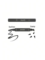 1 Pcs Black Wings Stamp Liquid Eyeliner Waterproof Smudge Proof Quick Dry Precise Tip Beginner Friendly Y2K Party & Daily Makeup - Image 2