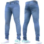 Men Casual Pants Stretch Jeans Skinny - Image 2