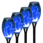 4/6/8/12Pcs Solar Flame Torch Light LED Flickering Outdoor Decoration Powered For Lawn Path Yard Patio Floor Night Lamp - Image 9