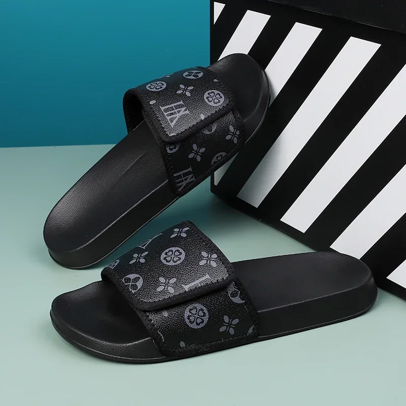 S57c8803977fa4764b986a7965a932246J.webp Man Summer Slippers Leather Sandals Comfortable Man Sandal House Sandals Sale Mens Slipper Flip Flop Shoes for Men Slippers - Image 1