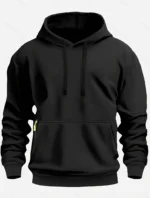 Fall/winter New Arrival Men’s fleece Hoodie High Quality Solid Color Hooded Sweatshirt Male Fashionable street style sweatshirt