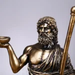 God Zeus Resin Sculpture Greek Mythical Ornament Resin Art Crafts Desktop Ornament Home Accessories