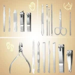 Manicure 19 in 1/set Nail Clippers Pedicure Kit, Manicure Tool Kit, Stainless Steel Facial Grooming Set Kit Gift Women Men Girls
