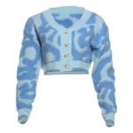 Weird Puss y2k Sweet Cardigan Sweater Women V-Neck Button Autumn Stylish Casual Long Sleeve - Image 8
