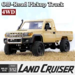 1:12 Scale RC Car MN82 Upgraded PRO 4WD Off-Road Pickup Truck with Headlights Remote Control Kids Toys Gift for Boys Adult Girls