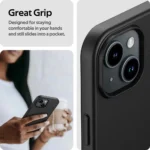 Luxury Matte Silicone Soft Case For iPhone 16 15 14 Plus 13 12 Mini 11 Pro XS Max X XR SE 2 3 7 8 Plus Solid Black Back Cover - Image 6