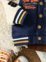Baseball Fashion Jackets Baby Boys Embroidered Cardigan Autumn Spring Casual Outwears Trends Sweatshirt Coats For 1-3Y - Image 5